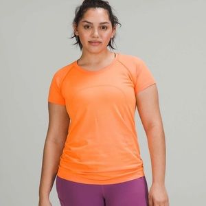 Lululemon Swiftly Tech Short Sleeve Shirt- Orange Soda